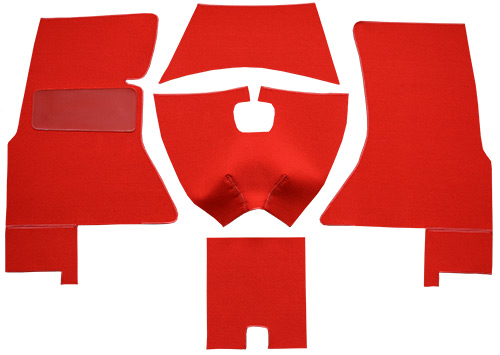 1959-1960 Corvette C1 Carpet Replacement - Tuxedo - Complete | Fits: Complete Foam